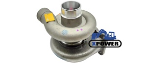Nouveau turbocompresseur XPower 1076338 107-6338 49179-02270 pour excavatrice sur chenilles 3046 TD06H-16M Noir/Argent Garantie de 6 mois - Product Image 5