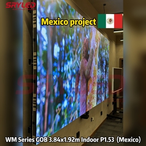 Pantalla LED GOB para Interiores P1.53 P2.5 de Paso Fino, <span class=keywords><strong>3</strong></span>.84x1.92m, Video Wall 4K HD para Sala de Control de Conferencias, México, Latinoamérica - Product Image 2