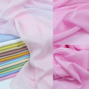 Vente directe d'usine, foulards en mousseline de polyester doux, respirants, légers et brillants, voiles, tissus décoratifs pour filles - Product Image 6