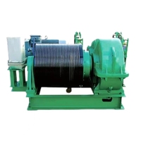 Matériau de construction robuste levage double tambour moteur haute vitesse câble tirant machine 2 5 10ton puissance treuil électrique