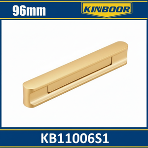 Vente en gros de poignée d'armoire en alliage de zinc doré de 96mm pour portes de placard et de garde-robe pour tiroirs-Fournisseur de matériel de meubles - Product Image 2