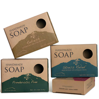 Boîte à savon de bain empilable, design plat, impression de logo personnalisée, présentoir de vente au détail