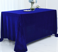 Nappe rectangulaire de maison de ferme de campagne française vintage, nappe de cuisine en velours glacé pour fête et mariage