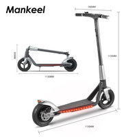 Scooter Eléctrico Plegable Fanlin de 10 Pulgadas, Diseño Moderno, para Adultos, de Aleación de Aluminio, Inflable, 350W, 25km/h, para Viajes Diarios
