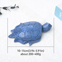 Venta al por Mayor de Nuevas Tortugas de Cristal Talladas a Mano, Animales de Cristal de Jade Coral Azul para Decoración