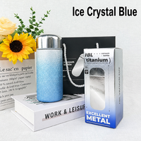 Bouteille d'eau isotherme en titane avec logo personnalisé, classique, sous vide, pour cadeaux d'affaires | Gobelet pour boissons chaudes