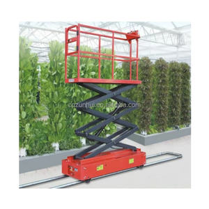 Agricultura tomate pepino invernadero equipo de cosecha automática tubo carril carro tijera plataforma elevadora hoja recoger carro - Product Image 5