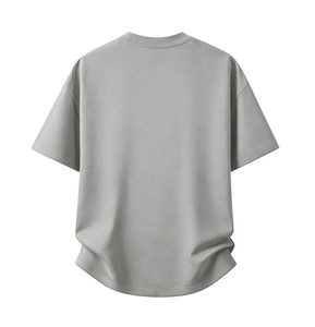 เสื้อยืดคอตตอนสีฟ้าอ่อน 230 กรัม รุ่นใหม่ปี 2026 สำหรับผู้ชาย คอกลม แขนสั้น สีพื้น เรียบง่าย สวมใส่สบาย - Product Image 4