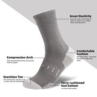 2025 HERAN hommes grand équipage chaussettes travail gros éponge hommes chaussettes travail évacuant sueur chaussettes sport