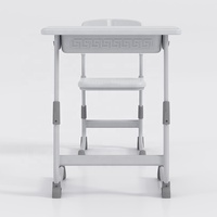 Chaise de classe unique, siège et bureau en plastique, mobilier de collège, Table et chaises durables et réglables en hauteur pour étudiants