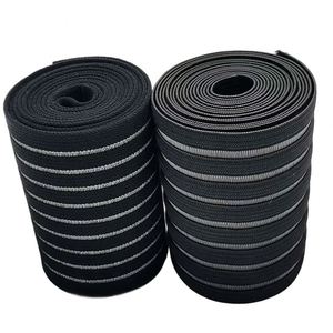 Bande élastique respirante noire personnalisée en soie de poisson pour ceinture abdominale médicale amincissante - Product Image 1