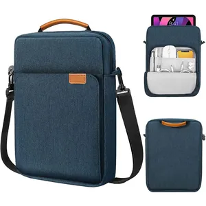 Özel iş seyahat çantaları Polyester dizüstü koruyucu kol 11 13 inç taşınabilir bilgisayar kasası su geçirmez Laptop çantaları kapak