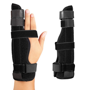 Ayarlanabilir sıkıştırma parmak tutucu koruyucu Brace spor bilek başparmak eller artrit atel destek koruyucu güvenlik - Product Image 1