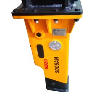 Briseur hydraulique de type boîte SB 20 de haute qualité pour mini pelles Bob Cat Skid Steer Loader Moteur puissant pour roches dures - Product Image 1