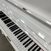 Hot Sale White Samick SU118 Upright Piano 88 Keys for Home Practice