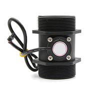 Sensor Aliran Air Plastik 1-1/2" 2" DN40 DN50 Katup Solenoid Digunakan untuk Mengontrol Pengukur Laju Aliran