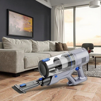 Penyedot Debu Elektrik Tegak CJ-C10 Cyclone Berdaya Tinggi Tanpa Kantong Filter HEPA Motor Sikat 81-100 AW 350W Lithium Rumah Tangga