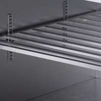 Table de travail réfrigérée professionnelle en acier inoxydable avec plusieurs tiroirs pour cuisine