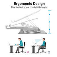 2024 nouveau support de tablette en métal pliable ergonomique support d'ordinateur portable rotatif à 360 degrés réglable