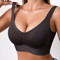 Soutien-gorge de sport respirant sans armatures, à couvrance totale, sans coutures, anti-affaissement, pour usage quotidien, grande taille européenne, vente en gros d'usine