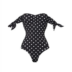 JSN-<span class=keywords><strong>Maillot</strong></span> <span class=keywords><strong>de</strong></span> <span class=keywords><strong>bain</strong></span> une pièce bandeau, manches volantes à pois, à la mode, nouvelle collection 2025 - Product Image 5