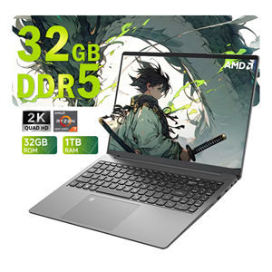 Portátil de Alto Rendimiento de 15.9 Pulgadas, AMD 7 <span class=keywords><strong>6800hs</strong></span>, Pantalla IPS 2.5K, Windows 11 Pro, Wifi 6, Portátil para Negocios y Juegos, Venta al Por Mayor - Product Image 1