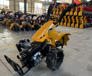 Buen precio a la venta 4WD Diesel Mini Marm Cultivator Walking Tractor Autopropulsado Back-spin Micro Tiller para áreas montañosas - Product Image 1