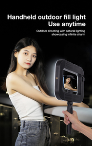 Supporto per Smartphone con Luce LED Bicolore 2-in-1, Anello Luminoso e Supporto per Microfono, per TikTok, <span class=keywords><strong>YouTube</strong></span> e Streaming Live - Product Image 6