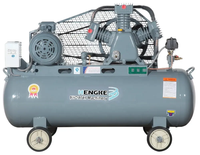 Compresseur d'air à courroie à piston, haute performance, 3hp 2,2 kw, 150l, grand cylindre, conduite à bande, conception spéciale