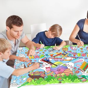 Affiche géante à colorier pour mur de classe - Polyvalente 31,5 x 72 pouces - Affiche d'activités d'été / Nappe de table - Product Image 6
