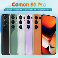HP Android 15 Camon 50 Pro Laris Manis, Kamera 72MP, Lensa Belakang 108MP, Dual SIM, untuk Obrolan Sehari-hari, Media Sosial, Siaran Langsung