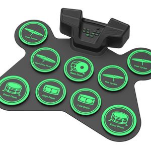 <b>Roll</b>-Up Electronic Drum Set With Bluetooth Built-In Battery Speaker Portable Drum <b>Kit</b> For Practice And Performance - Product Image 5