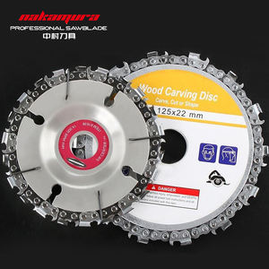 Disques de scie à chaîne circulaires <span class=keywords><strong>pour</strong></span> la sculpture sur <span class=keywords><strong>bois</strong></span>, <span class=keywords><strong>meuleuse</strong></span> d'angle <span class=keywords><strong>pour</strong></span> la sculpture sur <span class=keywords><strong>bois</strong></span> de 5 pouces - Product Image 3
