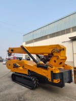 Mini-grue araignée de chantier de 12 tonnes, type chenille, télescopique, avec système de protection de sécurité
