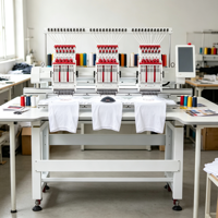 Machine à broder informatisée à 4 têtes avec une zone de broderie de 360x510 mm pour la conception de vêtements