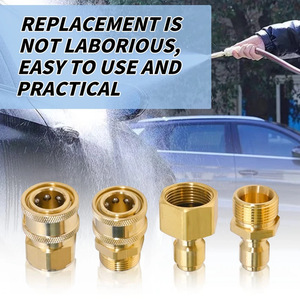 Raccord rapide en laiton Sulai Machinery, filetage 3/8, adaptateur haute pression pour nettoyeur haute pression, pour lavage auto. - Product Image 4