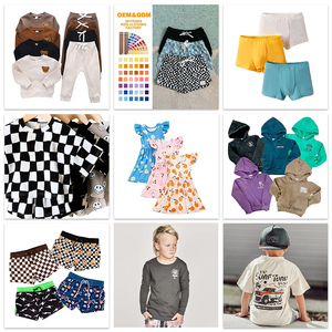 Ensemble short et t-<span class=keywords><strong>shirt</strong></span> en bambou bio pour enfants, style biker côtelé, deux pièces, en tricot cool pour enfants, vêtements personnalisés pour enfants - Product Image 6
