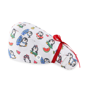 Gorros Quirúrgicos de Moda <span class=keywords><strong>para</strong></span> Enfermeras, Gorros Médicos con Forro de Satén, Suaves y Cómodos, <span class=keywords><strong>para</strong></span> Mujeres y Hombres, Uniformes de Hospital, Estampados de Animales - Product Image 1