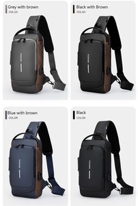 Sac messager de voyage multifonctionnel Ssj pour homme, antivol, avec port USB, en PU léger, durable, imperméable, fermeture éclair verrouillable, utilisable de plusieurs façons - Product Image 6