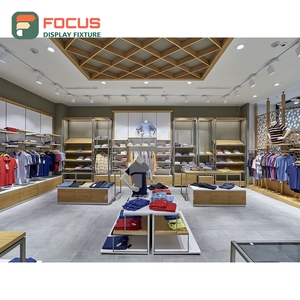 One-Stop Service Brand Store Powder Coated Metal Wall Display Unit Odm Supplier Apparel Store - Product Image 2