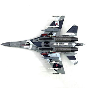Modelo de caza fundido a presión, modelo de avión militar de defensa aérea multiusos a escala 1/100, su35 Flanker a la venta - Product Image 5