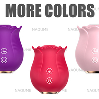 Bestseller Rosen-Saugvibrator Nippel G-Punkt Klitoris-Stimulator 10 Frequenzen Wasserdicht USB-Aufladbar Sexspielzeug für Frauen