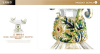Nouvelle décoration de maison de luxe en émail ou assiette de fruits en cristal de décor de hall d'hôtel