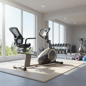 Vélo <span class=keywords><strong>d</strong></span>'<span class=keywords><strong>appartement</strong></span> horizontal silencieux à résistance magnétique pour le fitness à domicile, au bureau <span class=keywords><strong>ou</strong></span> en <span class=keywords><strong>appartement</strong></span> - Product Image 1