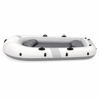 Kayak gonflable en PVC OEM personnalisable - Léger, rangement compact, bateau de pêche 4-6 personnes pour usage extérieur mondial