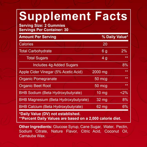 OEM nhãn hiệu riêng số lượng lớn Hữu Cơ tinh khiết mỏng keto ACV gummies bổ sung hữu cơ vitamin keto Apple Cider Vinegar Gummies - Product Image 5