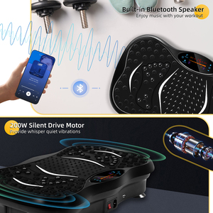 Toàn bộ cơ thể điện điều khiển từ xa điện Led Kim loại dọc rung tấm máy tập thể dục cho bạch huyết thoát nước với tay cầm - Product Image 2