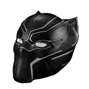 Máscara de Casco Electrónico de <span class=keywords><strong>Pantera</strong></span> <span class=keywords><strong>Negra</strong></span> para Juego de Rol con <span class=keywords><strong>Ojos</strong></span> Luminosos - Product Image 1