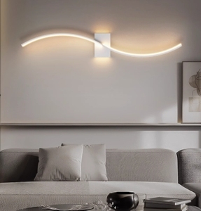 Semplice e moderna lampada da parete a LED italiano soggiorno TV sfondo camera da letto comodino decorazione interna illuminazione della parete illuminazione della parete - Product Image 4