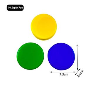 Pucks de hockey en plastique rayés souples personnalisés pour l'entraînement, les jeux sur sol en intérieur et les sports en extérieur - pour enfants et adultes - Product Image 4